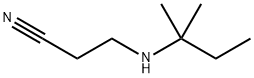 3-[(2-甲基丁烷-2-基)氨基]丙腈结构式