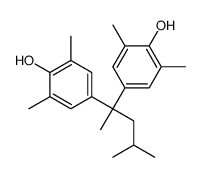 4-[2-(4-hydroxy-3,5-dimethylphenyl)-4-methylpentan-2-yl]-2,6-dimethylphenol结构式