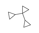 1,1,-Dicyclopropylcyclopropane Structure