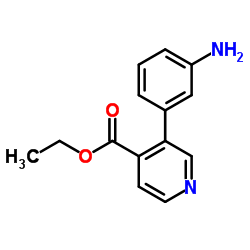 Ethyl 3-(3-aminophenyl)isonicotinate Structure