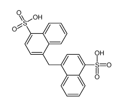 4-[(4-sulfonaphthalen-1-yl)methyl]naphthalene-1-sulfonic acid Structure