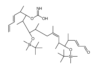 [(5S,6S,7R,8R,9S,13S,14S,15S)-8,14-bis[[tert-butyl(dimethyl)silyl]oxy]-5,7,9,11,13,15-hexamethyl-18-oxooctadeca-1,3,11,16-tetraen-6-yl] carbamate Structure