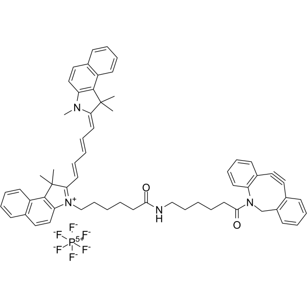 Dibenzocyclooctyne-Cy5.5结构式