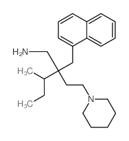 1-Piperidinebutanamine,b-(1-methylpropyl)-b-(1-naphthalenylmethyl)- Structure