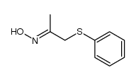 phenylthio acetone oxime Structure