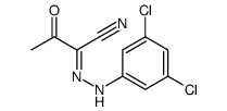 N-(3,5-dichloroanilino)-2-oxopropanimidoyl cyanide Structure