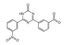 4,6-bis-(3-nitro-phenyl)-1H-[1,3,5]triazin-2-one结构式