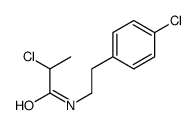 2-CHLORO-N-[2-(4-CHLORO-PHENYL)-ETHYL]-PROPIONAMIDE结构式