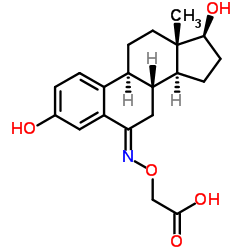 β-Estradiol-6-one 6-(O-carboxymethyloxime) Structure