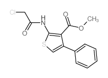 Methyl 2-(2-chloroacetylamino)-4-phenylthiophene-3-carboxylate Structure