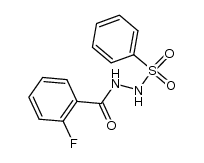 N-benzenesulfonyl-N'-(2-fluoro-benzoyl)-hydrazine Structure