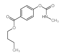 butyl 4-(methylcarbamoyloxy)benzoate Structure