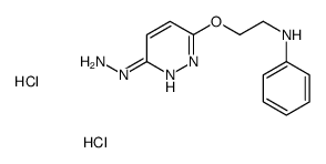 N-[2-(6-hydrazinylpyridazin-3-yl)oxyethyl]aniline,dihydrochloride Structure