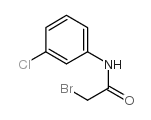 2-溴-n-(3-氯苯基)乙酰胺结构式