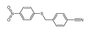 4-Cyanobenzyl-4-nitrophenylsulfid结构式