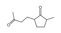 2-(3'-Oxobutyl)-5-methylcyclopentanone Structure