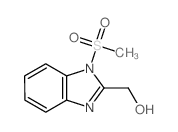 (1-methylsulfonylbenzoimidazol-2-yl)methanol结构式