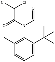 Acetamide, 2,2-dichloro-N-[2-(1,1-dimethylethyl)-6-methylphenyl]-N-formyl-结构式