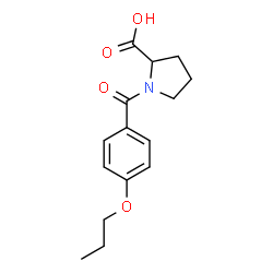 1-(4-PROPOXYBENZOYL)PYRROLIDINE-2-CARBOXYLICACID Structure