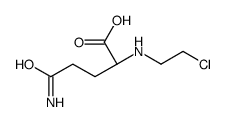 (2S)-5-amino-2-(2-chloroethylamino)-5-oxopentanoic acid结构式