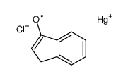 chloro-(3-oxo-1,2-dihydroinden-2-yl)mercury结构式