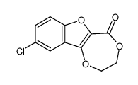 9-chloro-2,3-dihydro-[1,4]dioxepino[6,5-b][1]benzofuran-5-one Structure