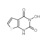 4-hydroxy-9-thia-2,4-diazabicyclo[4.3.0]nona-7,10-diene-3,5-dione结构式