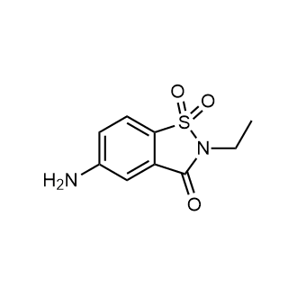 5-Amino-2-ethylbenzo[d]isothiazol-3(2h)-one 1,1-dioxide Structure