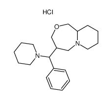 4-(phenyl-piperidin-1-yl-methyl)-octahydro-pyrido[2,1-c][1,4]oxazepine, dihydrochloride Structure