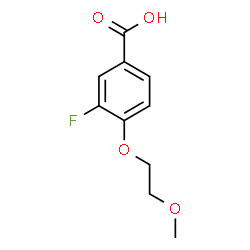 3-Fluoro-4-(2-methoxyethoxy)benzoic acid Structure