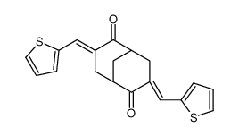 (3Z,7Z)-3,7-bis(thiophen-2-ylmethylidene)bicyclo[3.3.1]nonane-2,6-dione Structure