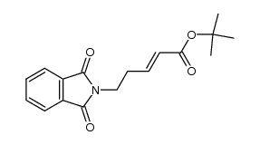 (E)-5-(N-phthalimido)-pent-2-enoic acid tert-butyl ester Structure