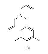 4-[[bis(prop-2-enyl)amino]methyl]-2,6-dimethylphenol结构式