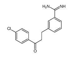 3-[3-(4-chlorophenyl)-3-oxopropyl]benzenecarboximidamide Structure