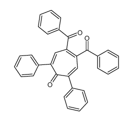 4,5-dibenzoyl-2,7-diphenylcyclohepta-2,4,6-trien-1-one Structure