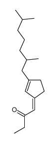 1-[3-(2,6-dimethylheptyl)cyclopent-2-en-1-ylidene]butan-2-one Structure