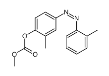 Carbonic acid methyl 4-(2-methylphenylazo)-2-methylphenyl ester Structure