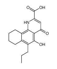 5-hydroxy-4-oxo-6-propyl-1,4,7,8,9,10-hexahydro-benzo[h]quinoline-2-carboxylic acid结构式