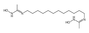 N-hydroxy-N'-[12-[1-(hydroxyamino)ethylideneamino]dodecyl]ethanimidamide Structure