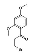 3-bromo-1-(2,4-dimethoxyphenyl)propan-1-one Structure