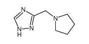 1H-1,2,4-Triazole,3-(1-pyrrolidinylmethyl)-(9CI) Structure