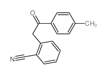 2-[2-(4-methylphenyl)-2-oxo-ethyl]benzonitrile structure