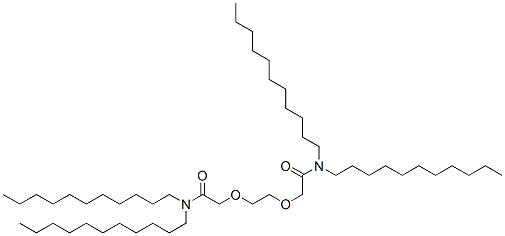 2,2'-[1,2-Ethanediylbis(oxy)]bis(N,N-diundecylacetamide) structure