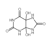 4,5-Dihydro-4,5-dihydroxyuric acid结构式