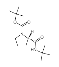 (1S)-2-(tert-butylcarbamoyl)pyrrolidine-1-carboxylic acid tert-butyl ester Structure