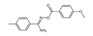 O-p-Methoxybenzoyl-p-Methylbenzamidoxim Structure