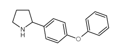 2-(4-苯氧苯基)-吡咯烷结构式