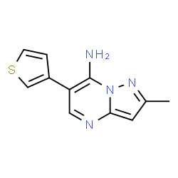 2-Methyl-6-(3-thienyl)pyrazolo[1,5-a]pyrimidin-7-amine Structure