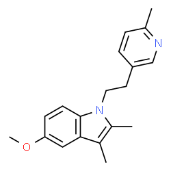 5-Methoxy-2,3-dimethyl-1-[2-(6-methylpyridin-3-yl)ethyl]-1H-indole Structure