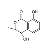 (3R,4S)-4,8-dihydroxy-3-methyl-3,4-dihydroisochromen-1-one Structure